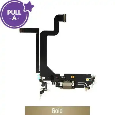 Charging port repair for iPhone 14 Pro Max (PULL-A)-Gold PULL-A