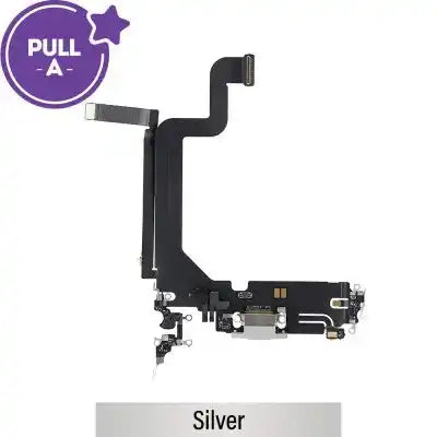 Charging port repair for iPhone 14 Pro Max (PULL-A)-Silver PULL-A