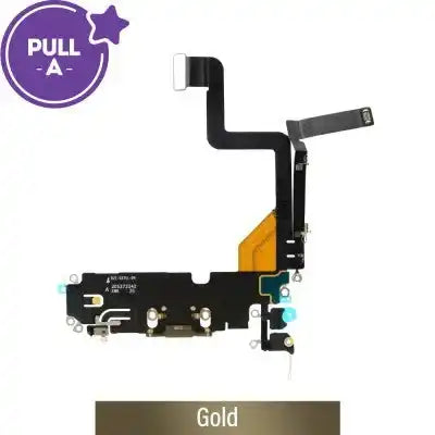 Charging port repair for iPhone 14 Pro (PULL-A)-Gold PULL-A