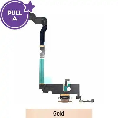 Charging port repair for iPhone XS Max (PULL-A)-Gold PULL-A