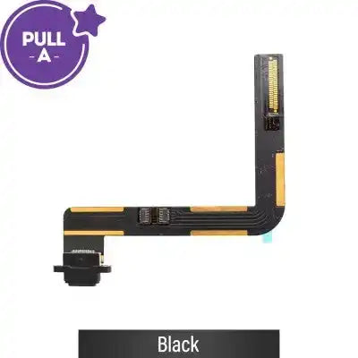 Charging port repair with Flex Cable for Apple iPad 5 2017 / iPad 6 2018 / Air 1 (PULL-A)-Black PULL-A