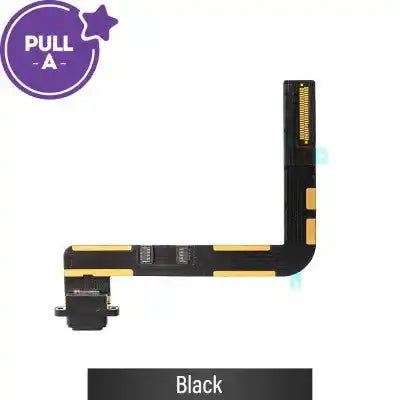 Charging port repair with Flex Cable for iPad 10.2 (2019) / (2020) / (2021) (PULL-A)-Black PULL-A