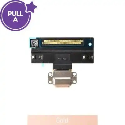 Charging port repair with Flex Cable for iPad Air (2019) (PULL-A)-Gold PULL-A