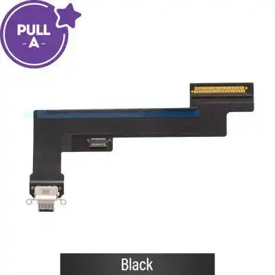 Charging port repair with Flex Cable for iPad Air (2020) (Wi-Fi) (PULL-A)-Black PULL-A
