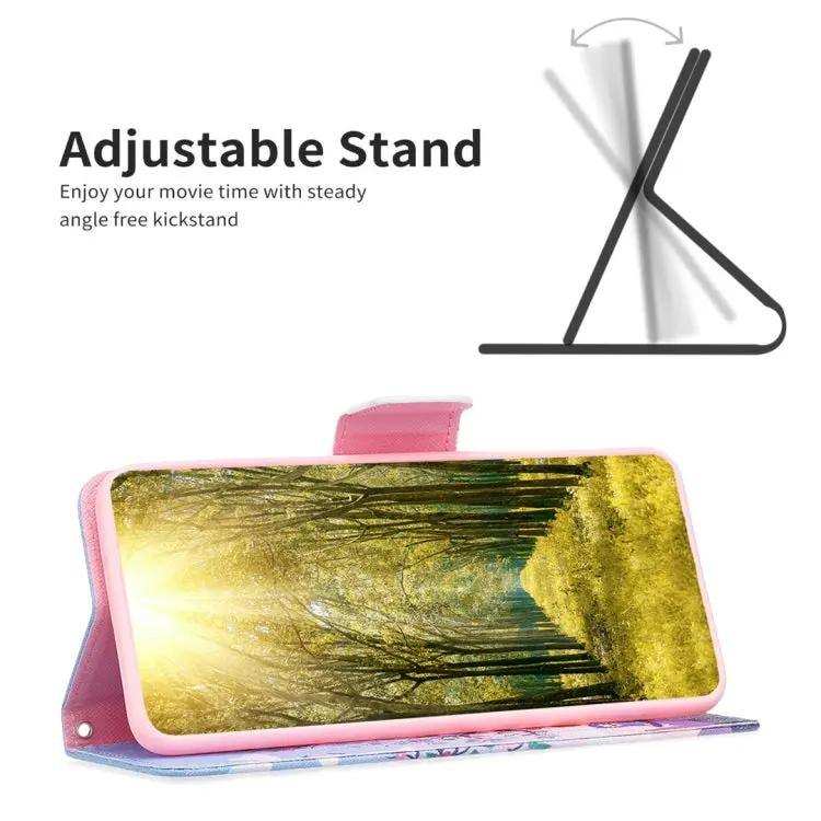 Colored Drawing Pattern Flip Leather Phone Case MyMobile