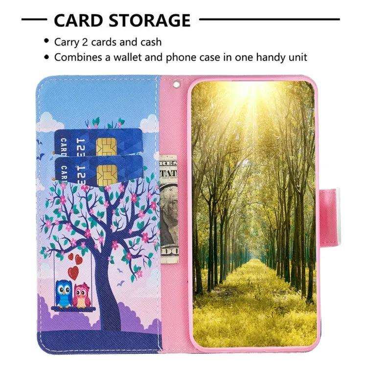 Colored Drawing Pattern Flip Leather Phone Case MyMobile