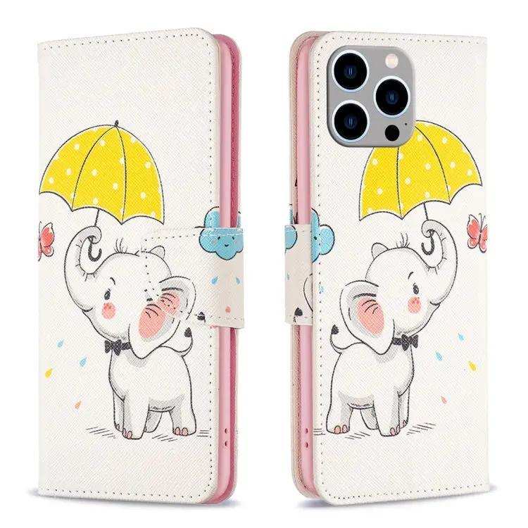 Colored Drawing Pattern Flip Leather Phone Case MyMobile