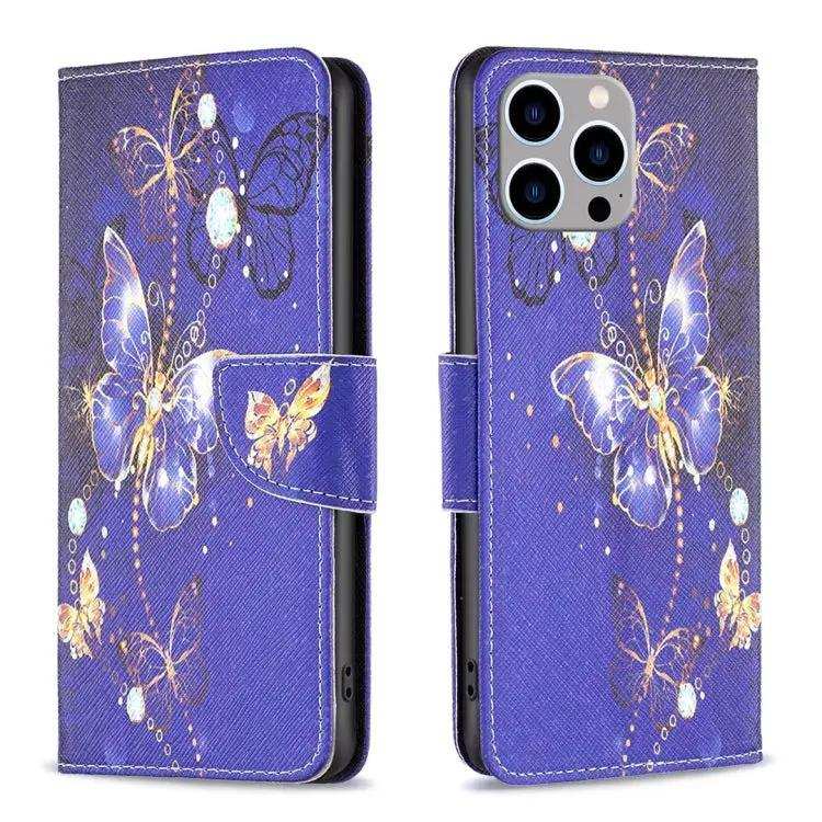 Colored Drawing Pattern Flip Leather Phone Case MyMobile
