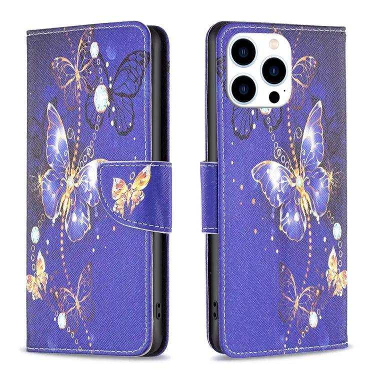 Colored Drawing Pattern Flip Leather Phone Case MyMobile