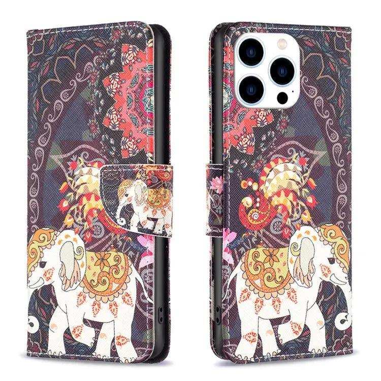 Colored Drawing Pattern Flip Leather Phone Case MyMobile