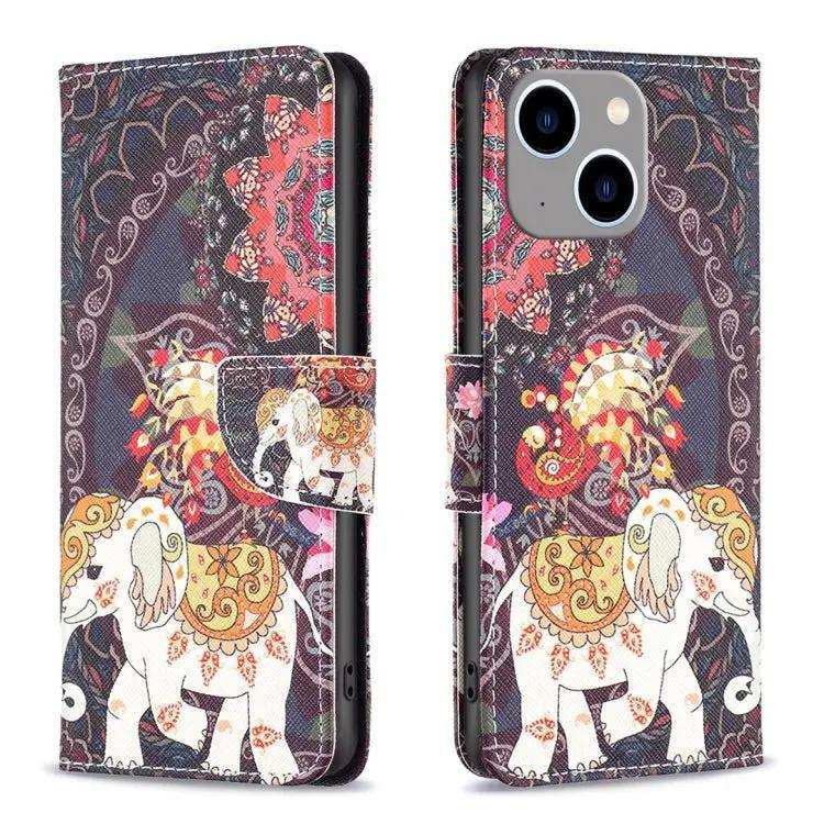 Colored Drawing Pattern Flip Leather Phone Case MyMobile