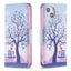 Colored Drawing Pattern Flip Leather Phone Case MyMobile