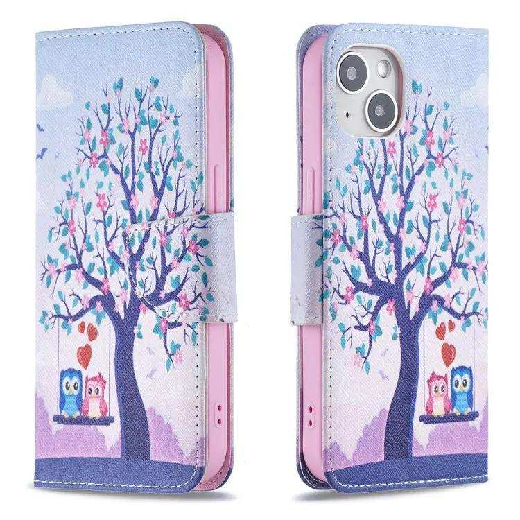 Colored Drawing Pattern Flip Leather Phone Case MyMobile