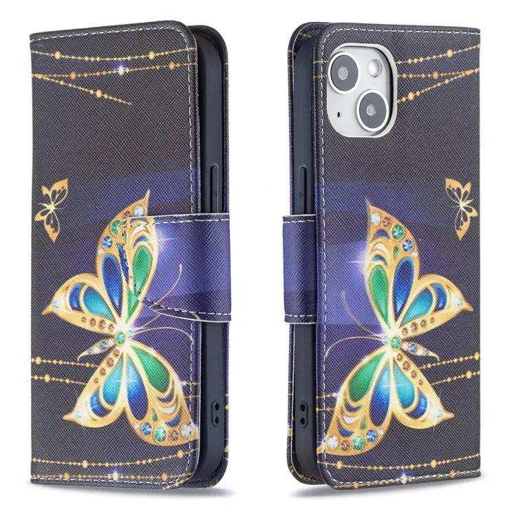 Colored Drawing Pattern Flip Leather Phone Case MyMobile