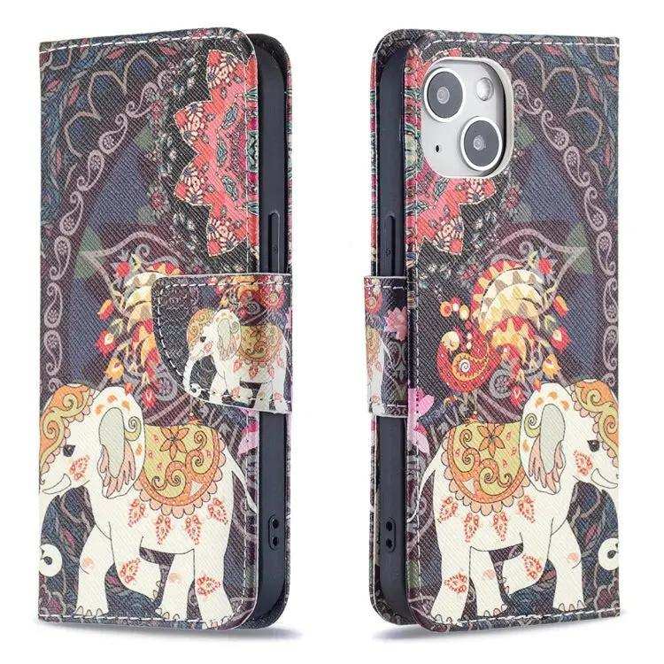 Colored Drawing Pattern Flip Leather Phone Case MyMobile