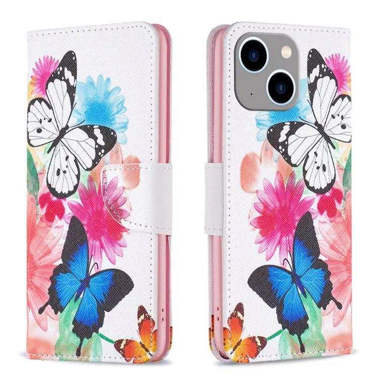 Colored Drawing Pattern Leather Phone Case MyMobile