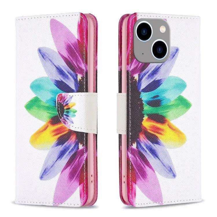 Colored Drawing Pattern Leather Phone Case MyMobile