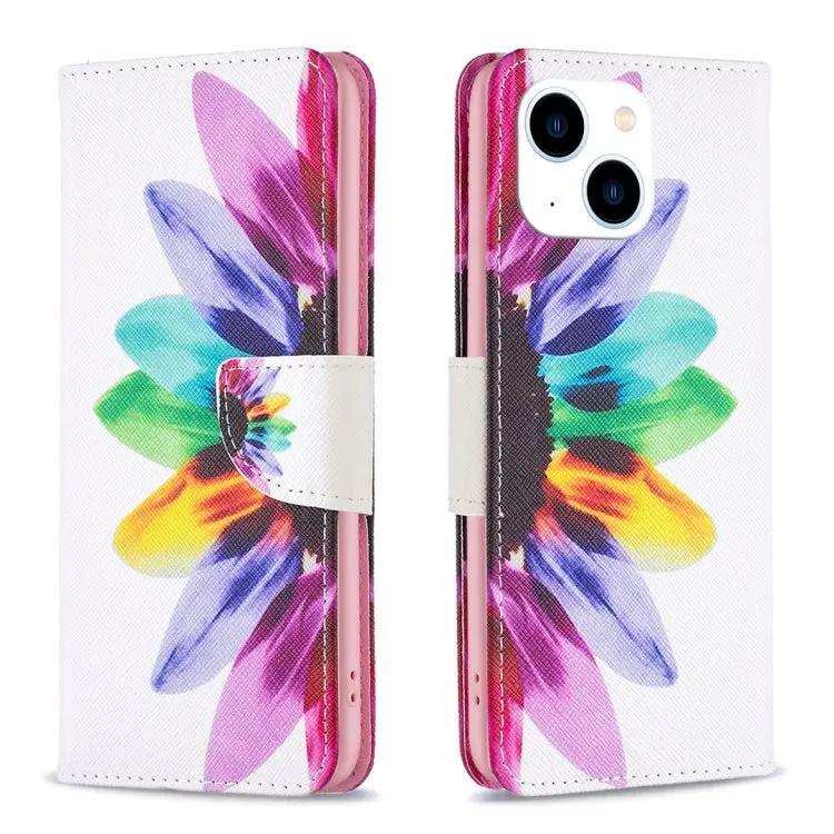 Colored Drawing Pattern Leather Phone Case MyMobile