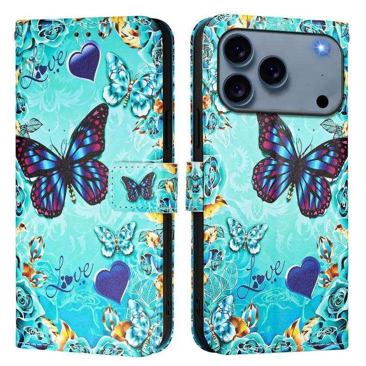 Colored Drawing Pattern Plain Weave Leather Phone Case MyMobile