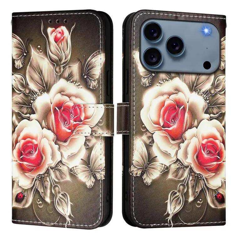 Colored Drawing Pattern Plain Weave Leather Phone Case MyMobile