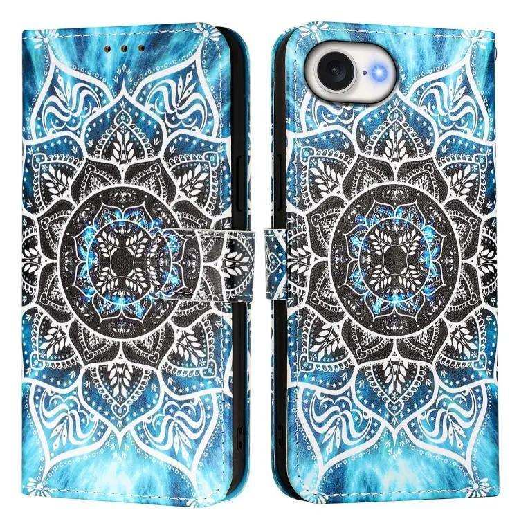 Colored Drawing Pattern Plain Weave Leather Phone Case MyMobile