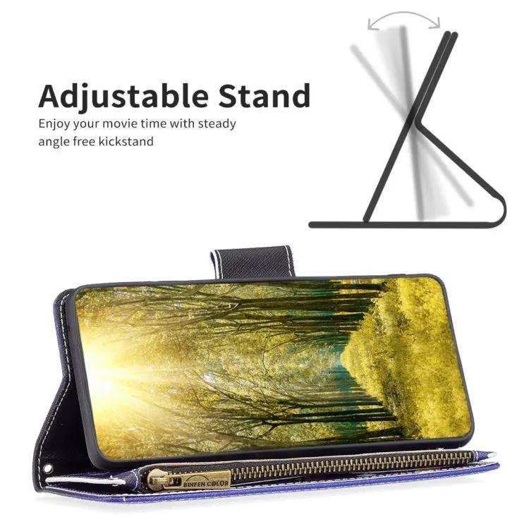 Colored Drawing Pattern Zipper Phone Leather Case MyMobile