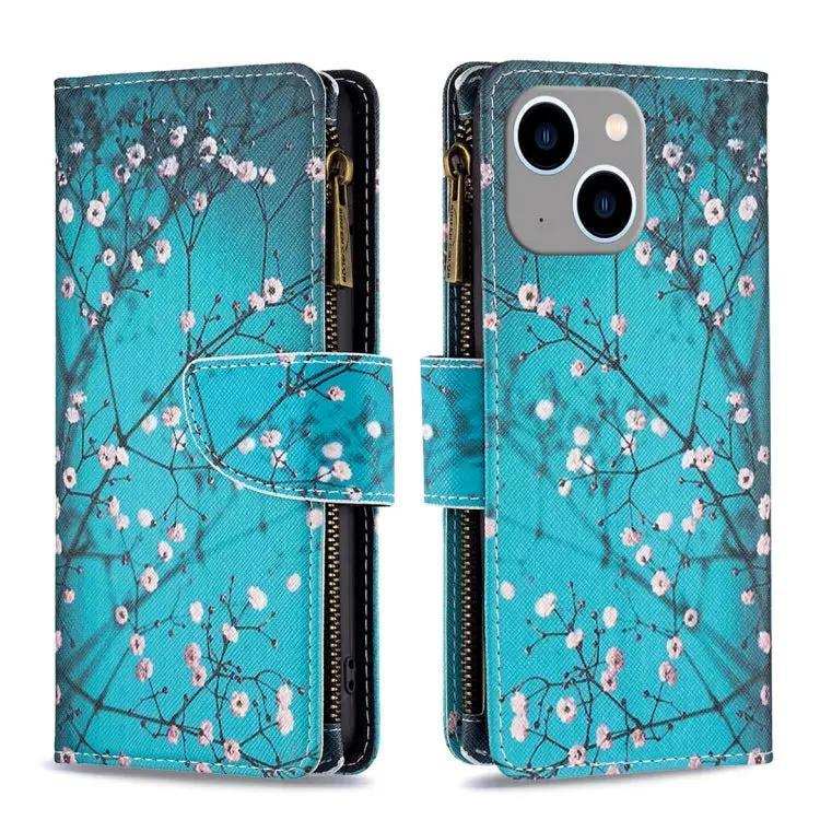 Colored Drawing Pattern Zipper Phone Leather Case MyMobile