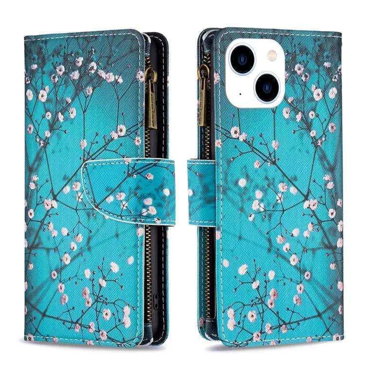 Colored Drawing Pattern Zipper Phone Leather Case MyMobile
