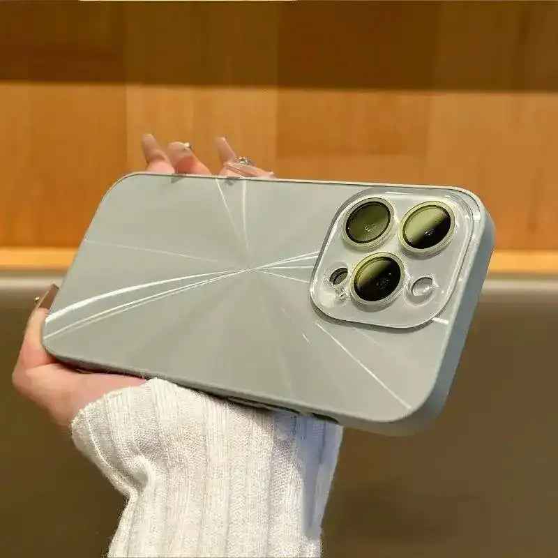 Colorful CD Pattern Suitable For 15 Phone Case With Lens Protector For iPhone 14, 15