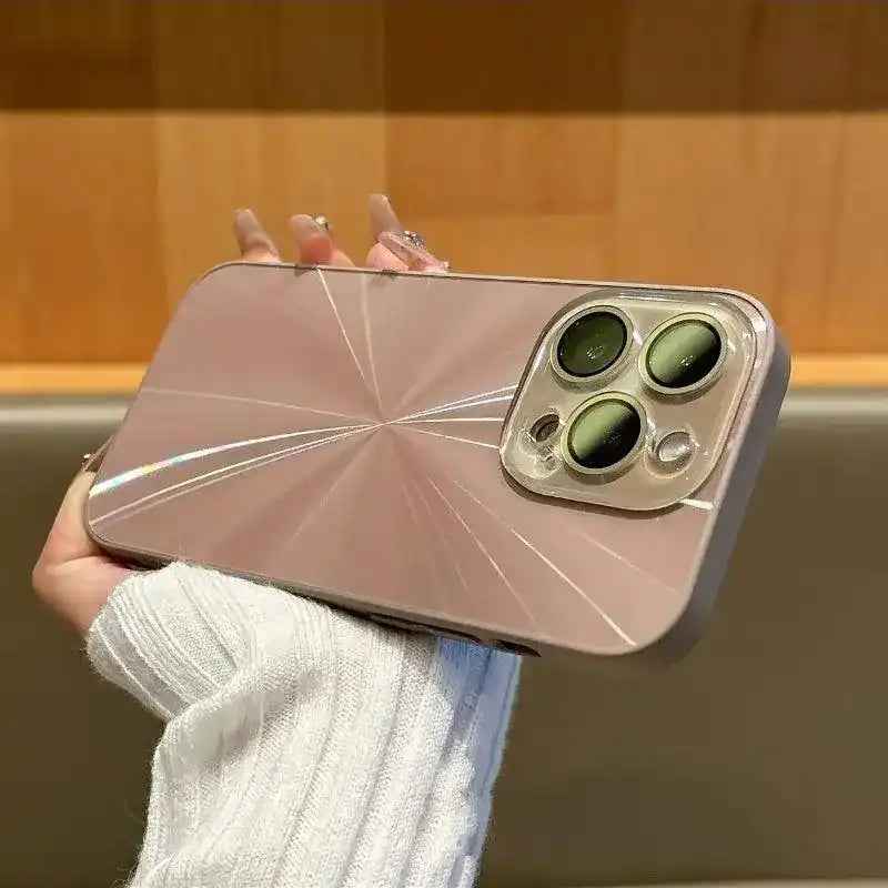 Colorful CD Pattern Suitable For 15 Phone Case With Lens Protector For iPhone 14, 15