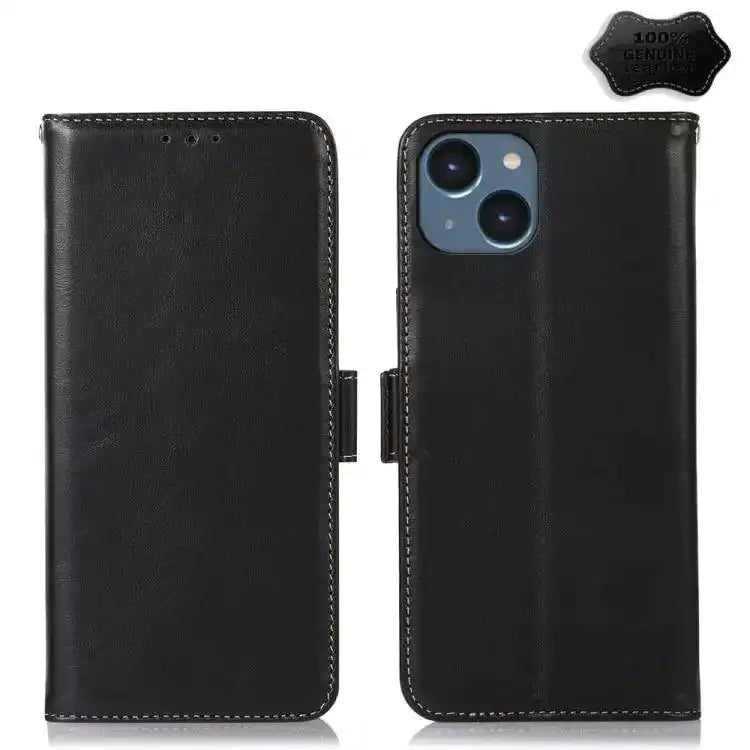 Crazy Horse Top Layer Cowhide Leather Phone Case MyMobile