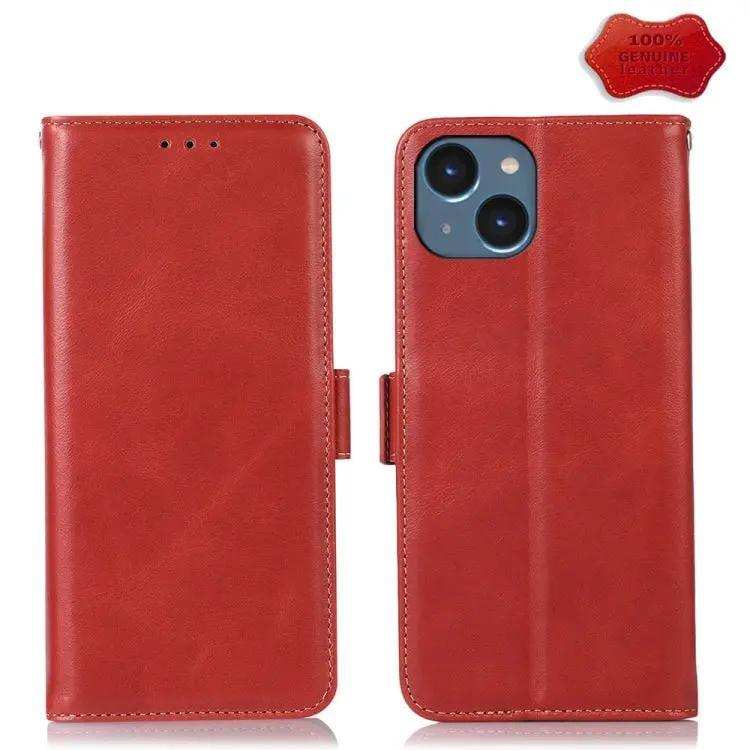 Crazy Horse Top Layer Cowhide Leather Phone Case MyMobile