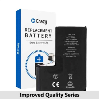 Crazy Improved Quality- iPhone 13 Pro Replacement Battery with Adhesive Strips 3095mAh TI CHIP: TI 27546-A3 IC Cheapest Price