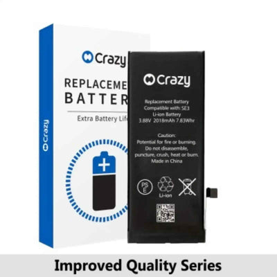 Crazy Improved Quality- iPhone SE 2022 Replacement Battery with Adhesive Strips 2018mAh TI CHIP: TI 27546-A3 IC Cheapest Price