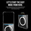 Crystal Clear Transparent Case Cover With Magnetic Ring for Samsung Galaxy Z Flip7-Transparent