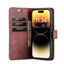 DG.MING Crazy Horse Texture Detachable Magnetic Leather Phone Case