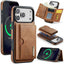 DG.MING M6 Series RFID Tri-fold Card Bag Removable Leather Phone Case DG.MING