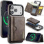 DG.MING M6 Series RFID Tri-fold Card Bag Removable Leather Phone Case DG.MING