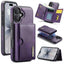 DG.MING M6 Series RFID Tri-fold Card Bag Removable Leather Phone Case DG.MING