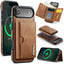 DG.MING M6 Series RFID Tri-fold Card Bag Removable Leather Phone Case DG.MING