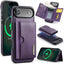 DG.MING M6 Series RFID Tri-fold Card Bag Removable Leather Phone Case DG.MING
