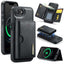 DG.MING M6 Series RFID Tri-fold Card Bag Removable Leather Phone Case DG.MING