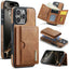 DG.MING M6 Series RFID Tri-fold Card Bag Removable Leather Phone Case DG.MING
