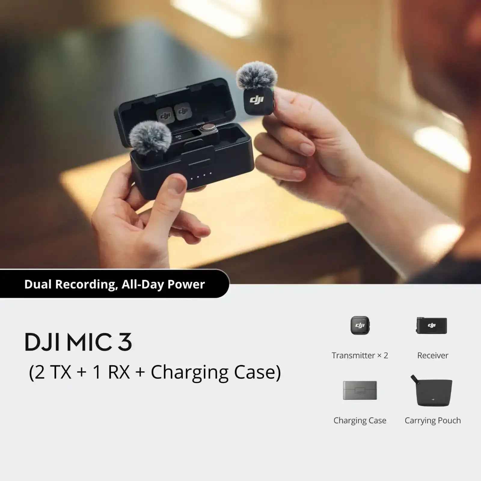DJI MIC 3 (2TX +1RX +Charging Case)