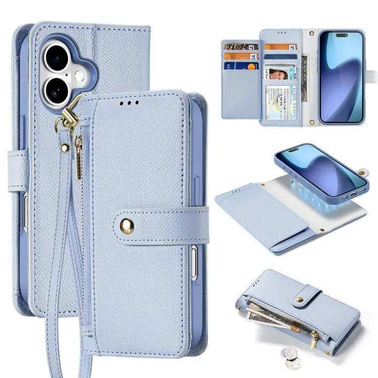 DUX DUCIS Lawa Series 2 in 1 Wallet Zipper Detachable MagSafe Phone Case with Lanyard DUX DUCIS