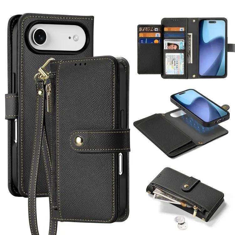 DUX DUCIS Lawa Series 2 in 1 Wallet Zipper Detachable MagSafe Phone Case with Lanyard DUX DUCIS