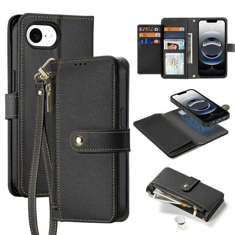 DUX DUCIS Lawa Series 2 in 1 Wallet Zipper Detachable MagSafe Phone Case with Lanyard DUX DUCIS