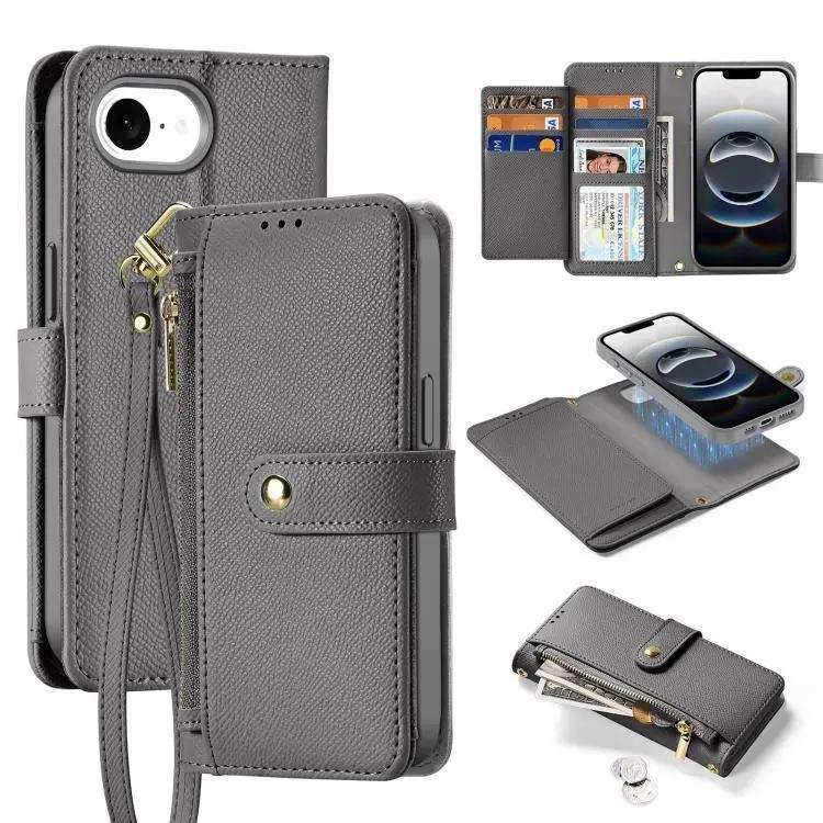 DUX DUCIS Lawa Series 2 in 1 Wallet Zipper Detachable MagSafe Phone Case with Lanyard DUX DUCIS