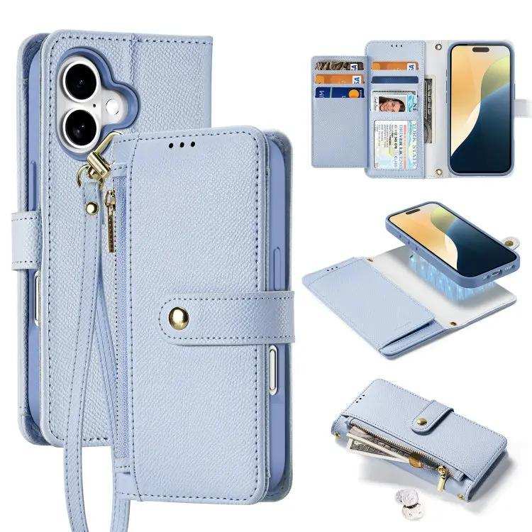 DUX DUCIS Lawa Series 2 in 1 Wallet Zipper Detachable MagSafe Phone Case with Lanyard DUX DUCIS