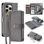 DUX DUCIS Lawa Series 2 in 1 Wallet Zipper Detachable MagSafe Phone Case with Lanyard DUX DUCIS